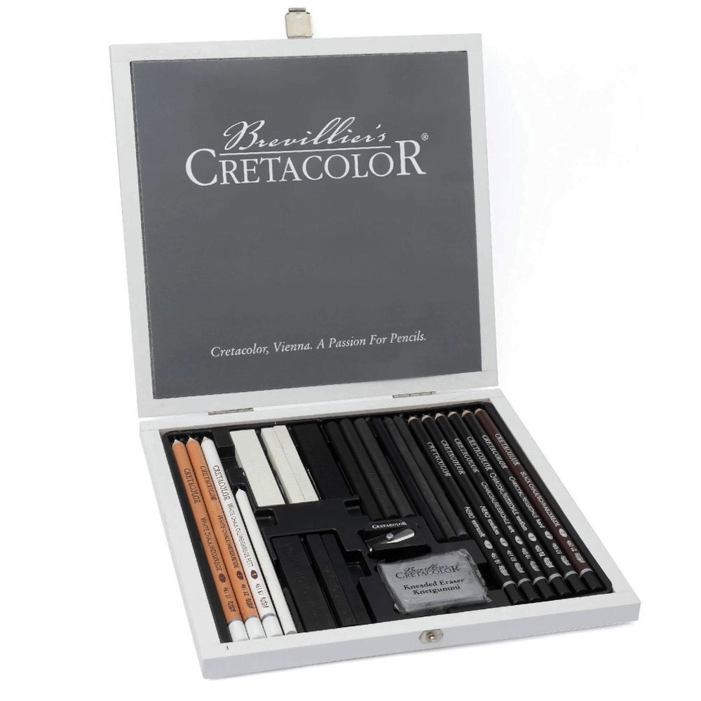 Black & White Drawing Set - Cretacolor - 25 pcs.