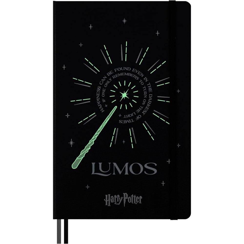 Notebook Harry Potter Lumos with ballpoint pen - Moleskine x Kaweco - ruled 100g/m2