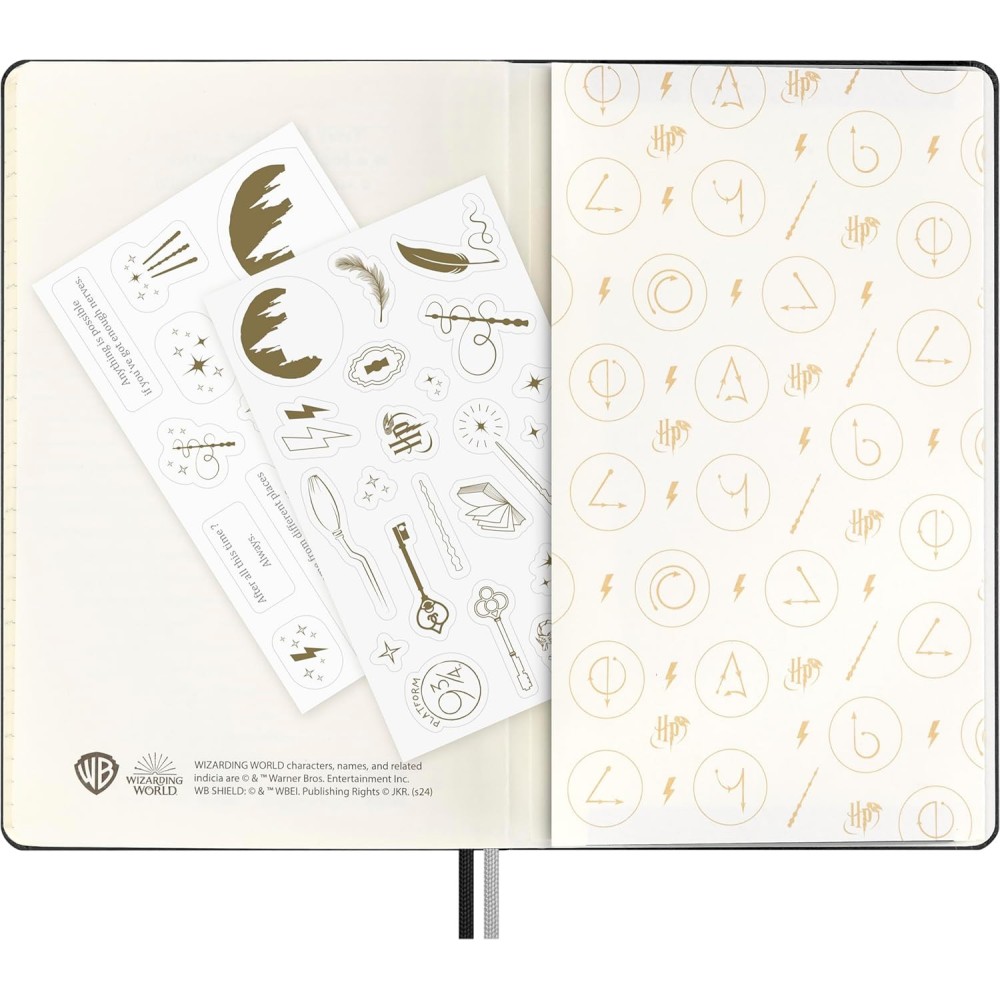 Notebook Harry Potter Lumos with ballpoint pen - Moleskine x Kaweco - ruled 100g/m2