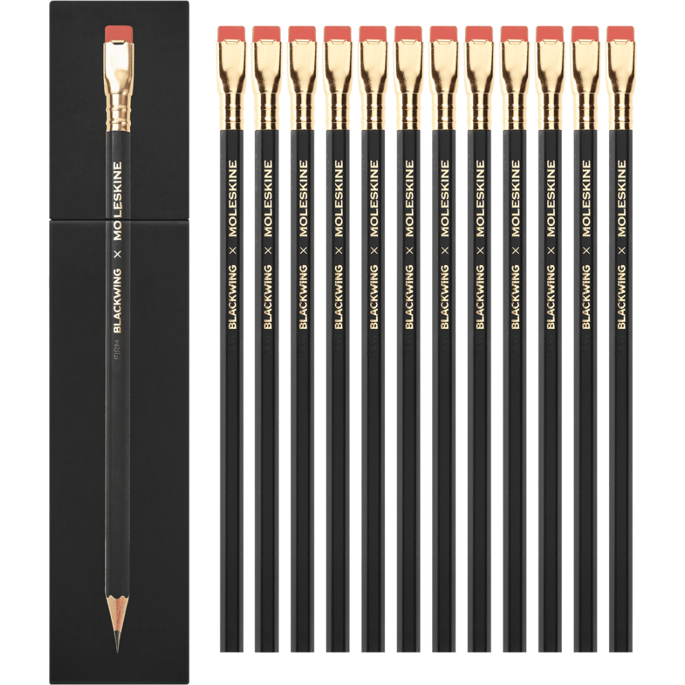 Set of hard pencils - Moleskine x Blackwing - 12 pcs.