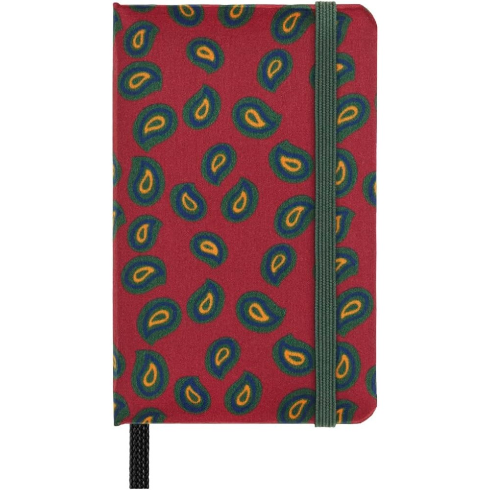 Notebook Paisley 6,5 x 10,5 cm - Moleskine - Bordeaux plain 70g/m2