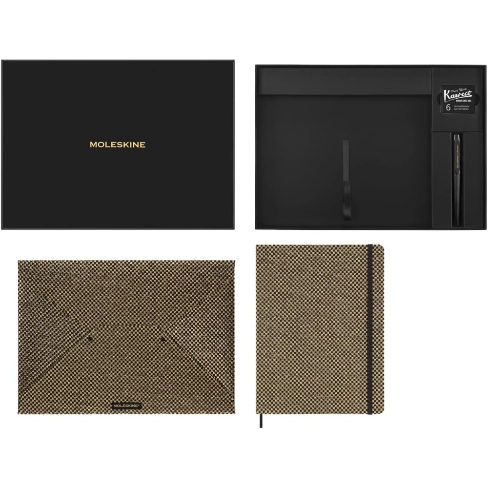 Shine Metallic Collector's Box - Moleskine x Kaweco - gold 70g/m2