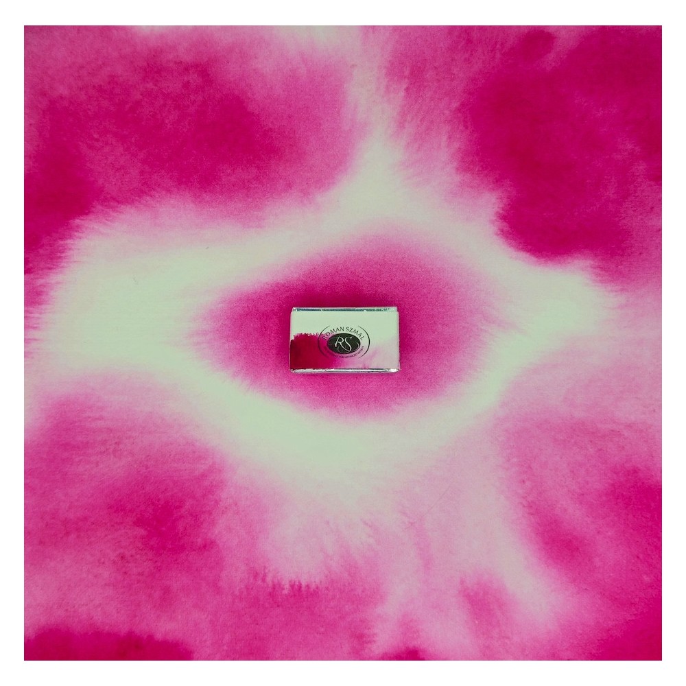 Farba akwarelowa Aquarius - Roman Szmal - 416, Quinacridone Magenta, kostka