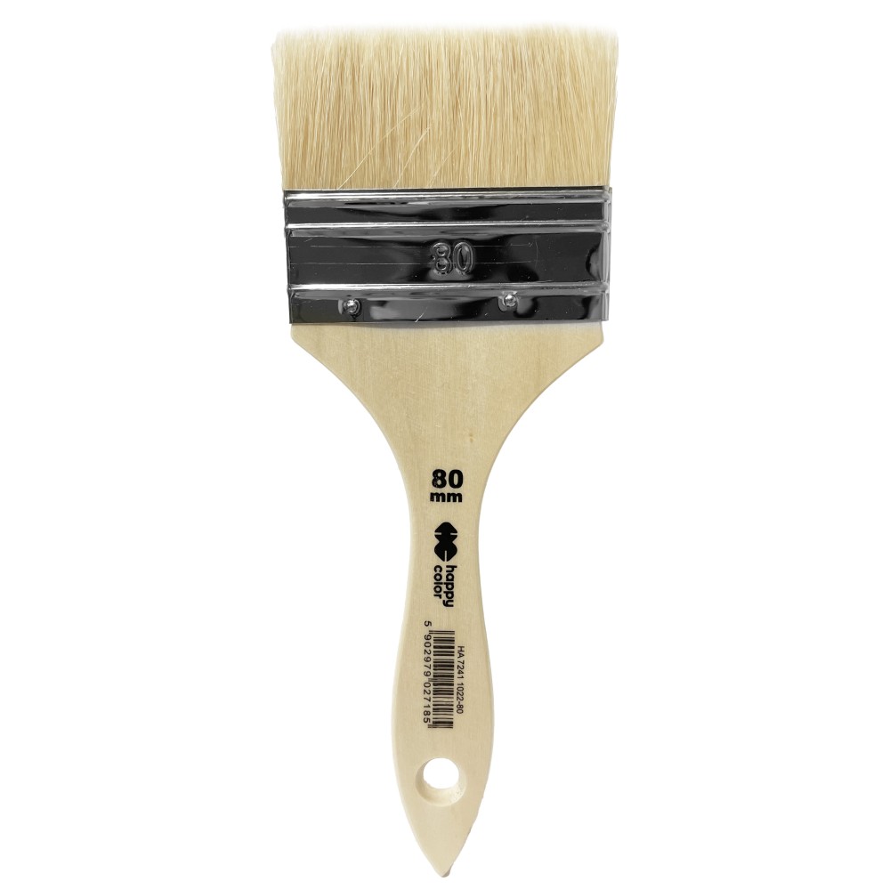 Hog bristle flat brush - Happy Color - no. 80