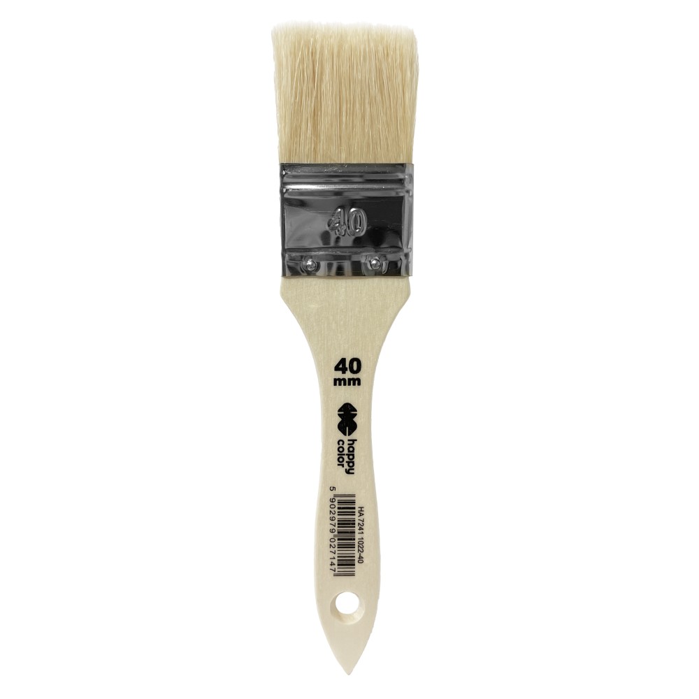 Hog bristle flat brush - Happy Color - no. 40