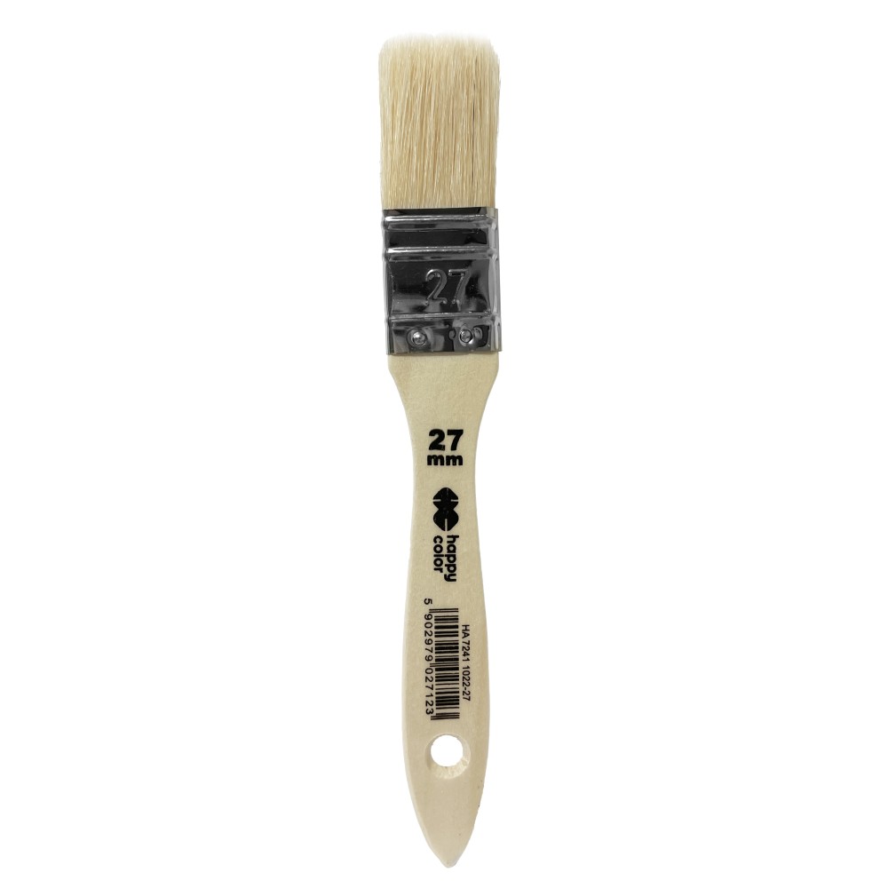 Hog bristle flat brush - Happy Color - no. 27