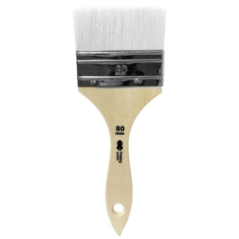 Synthetic nylon flat brush - Happy Color - no. 80