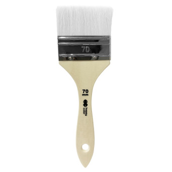 Synthetic nylon flat brush - Happy Color - no. 70