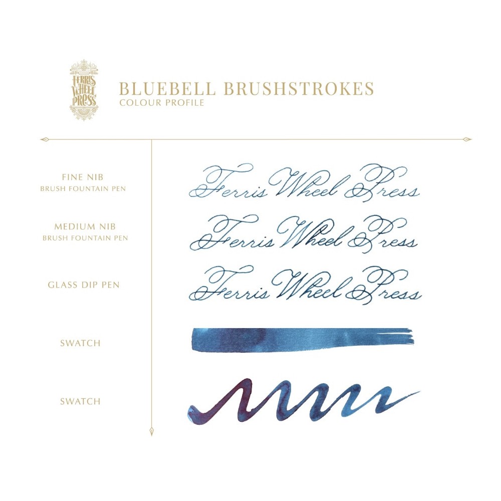 Atrament - Ferris Wheel Press - Bluebell Brushstrokes, 38 ml