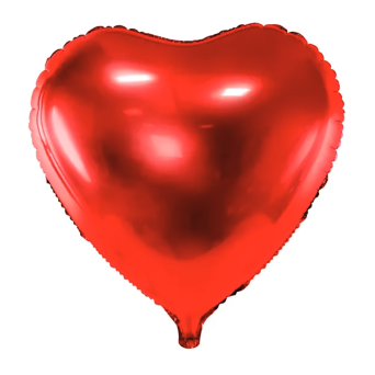 Balon foliowy Serce - czerwony, 35 cm