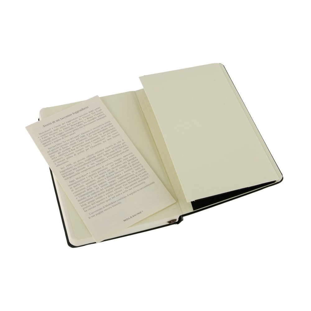 Notatnik gładki Classic 9 x 14 cm - Moleskine - czarny twarda okładka