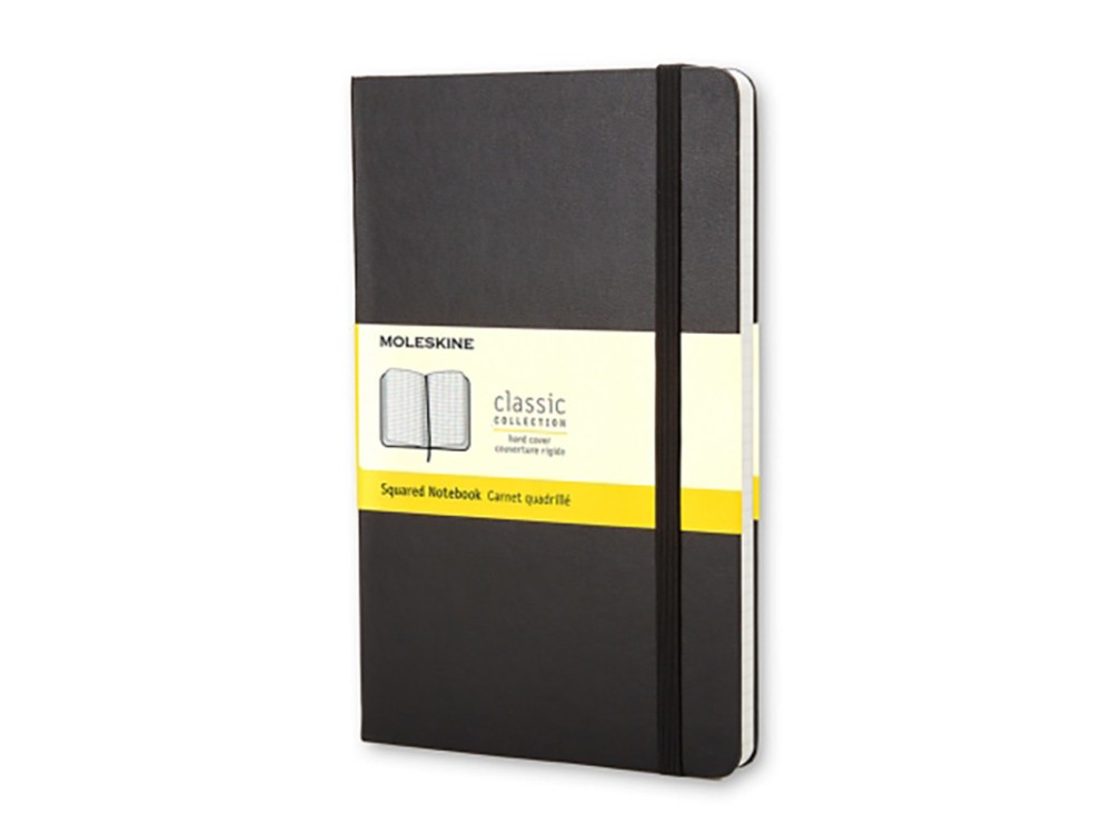 Squared notebook Classic 13 x 21 cm - Moleskine - Black hardcover