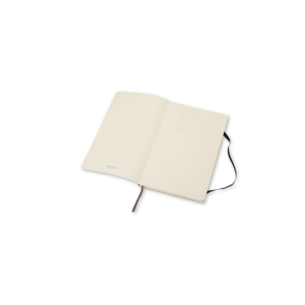 Notatnik gładki Classic 13 x 21 cm - Moleskine - czarny miękka okładka