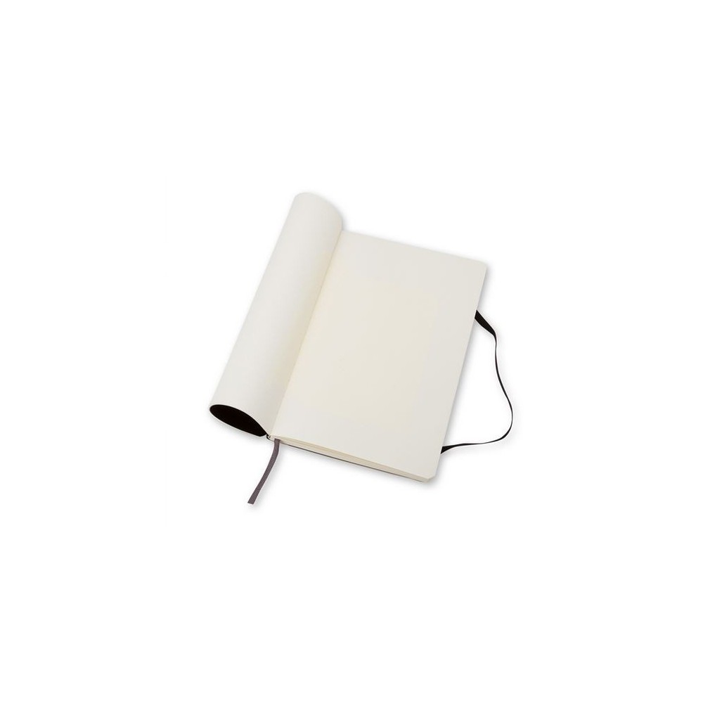Notatnik gładki Classic 13 x 21 cm - Moleskine - czarny miękka okładka