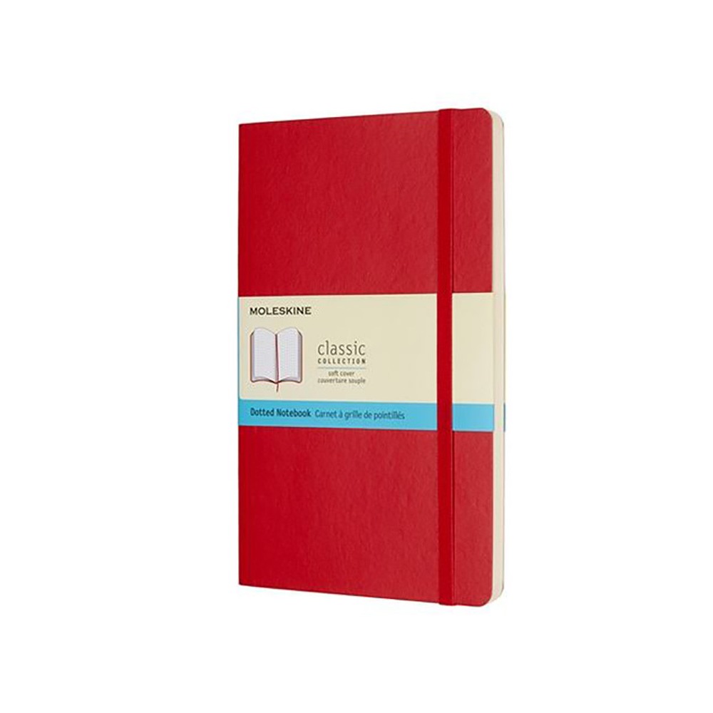 Dotted notebook Classic 13 x 21 cm - Moleskine - Red hardcover