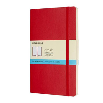 Dotted notebook Classic 13 x 21 cm - Moleskine - Red hardcover