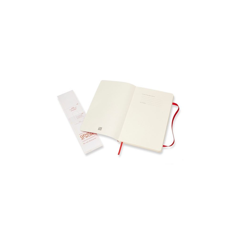 Ruled notebook Classic 13 x 21 cm - Moleskine - Red softcover