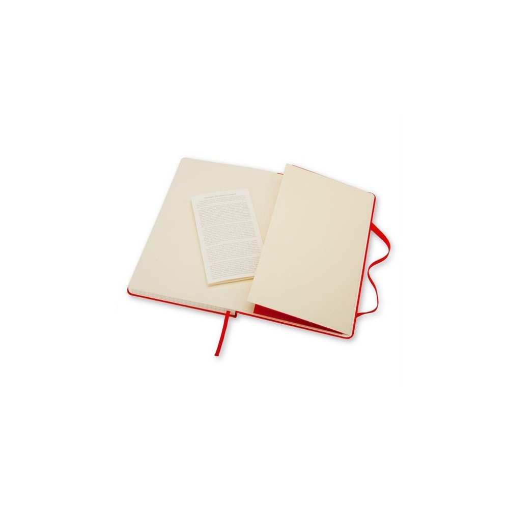 Squared notebook Classic 13 x 21 cm - Moleskine - Red softcover