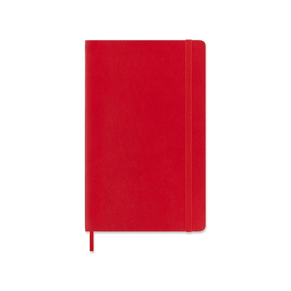 Squared notebook Classic 13 x 21 cm - Moleskine - Red softcover