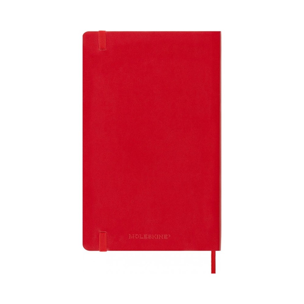 Notatnik gładki Classic 13 x 21 cm - Moleskine - czerwony miękka okładka