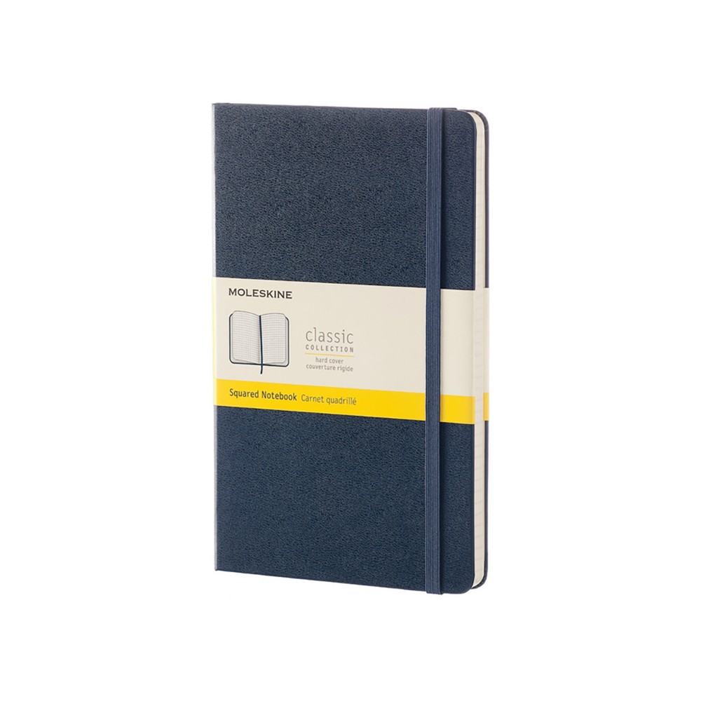 Squared notebook Classic 13 x 21 cm - Moleskine - Sapphire Blue hardcover