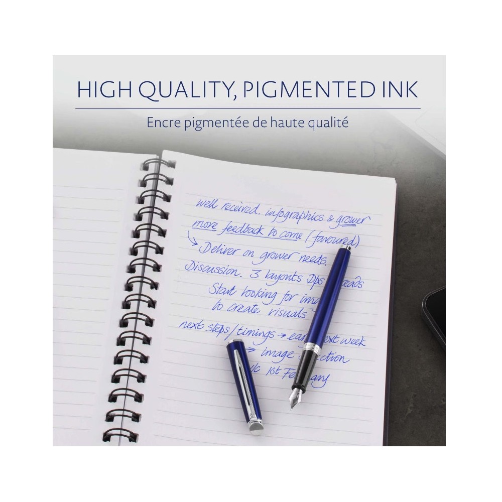 Short International Ink Cartridges - Waterman - Serenity Blue, 6 pcs.