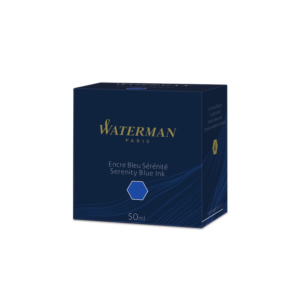 Ink for fountain pens - Waterman - Florida Blue, 50 ml
