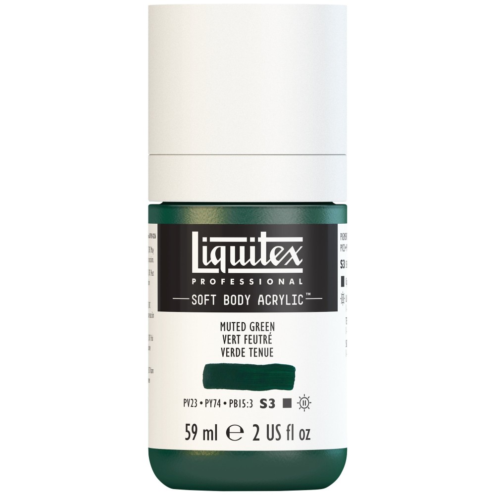 Acrylic Soft Body paint - Liquitex - Muted Green, 59 ml