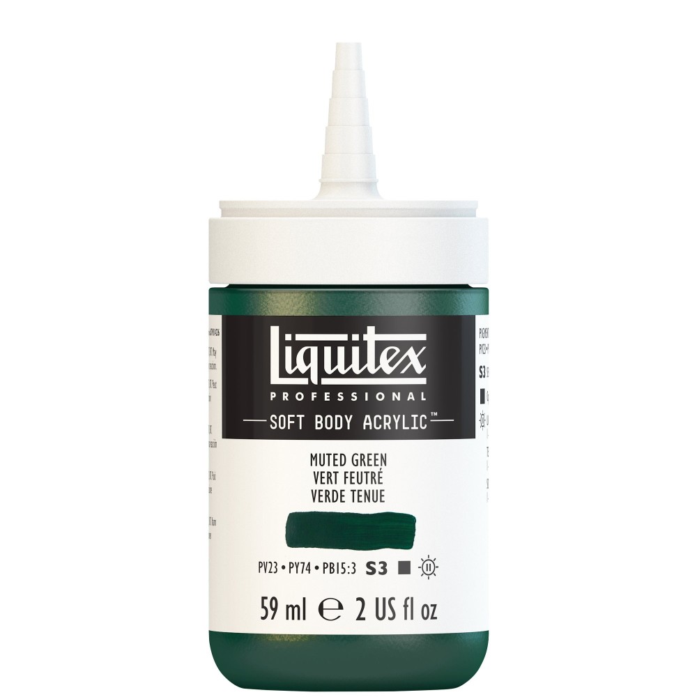 Acrylic Soft Body paint - Liquitex - Muted Green, 59 ml