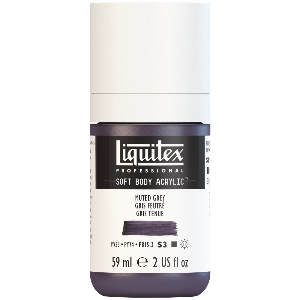 Acrylic Soft Body paint - Liquitex - Muted Grey, 59 ml