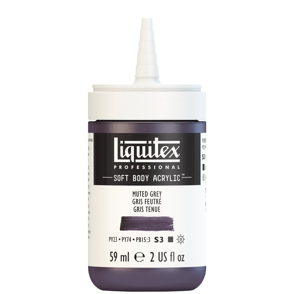 Farba akrylowa Soft Body - Liquitex - Muted Grey, 59 ml