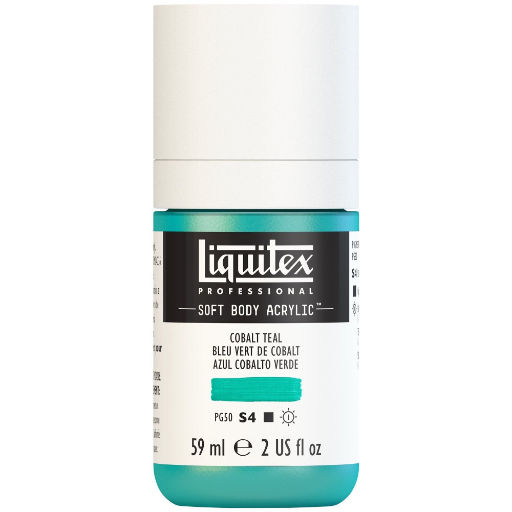 Farba akrylowa Soft Body - Liquitex - Cobalt Teal Row, 59 ml
