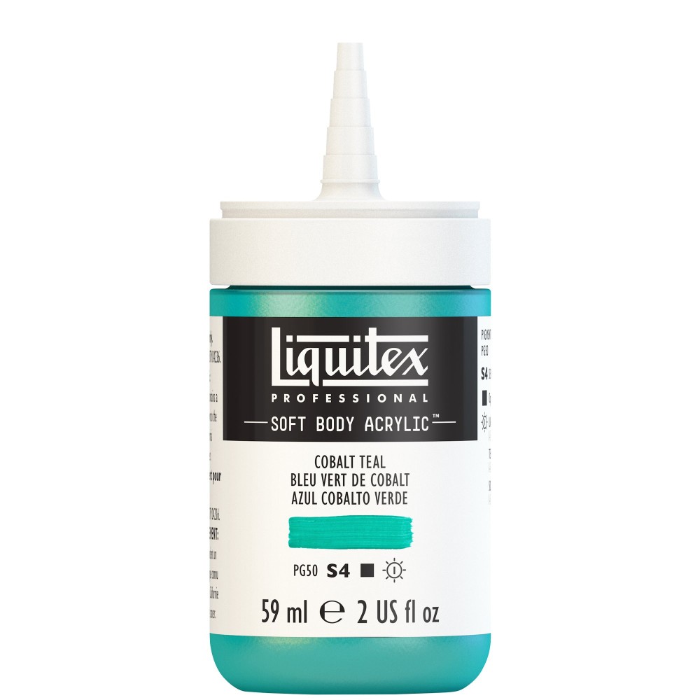 Acrylic Soft Body paint - Liquitex - Cobalt Teal Row, 59 ml