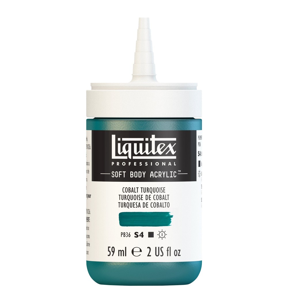 Acrylic Soft Body paint - Liquitex - Cobalt Turquoise, 59 ml