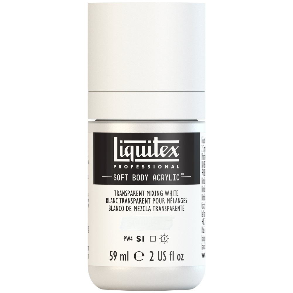 Acrylic Soft Body paint - Liquitex - Transparent Mixing White, 59 ml