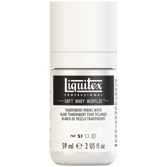Farba akrylowa Soft Body - Liquitex - Transparent Mixing White, 59 ml