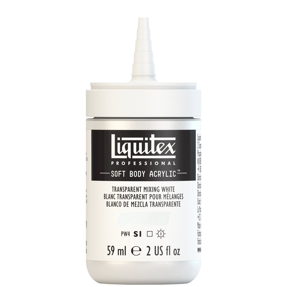 Farba akrylowa Soft Body - Liquitex - Transparent Mixing White, 59 ml