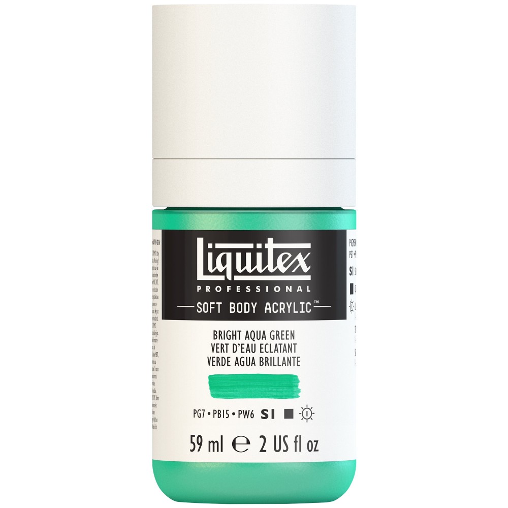 Farba akrylowa Soft Body - Liquitex - Bright Aqua Green, 59 ml