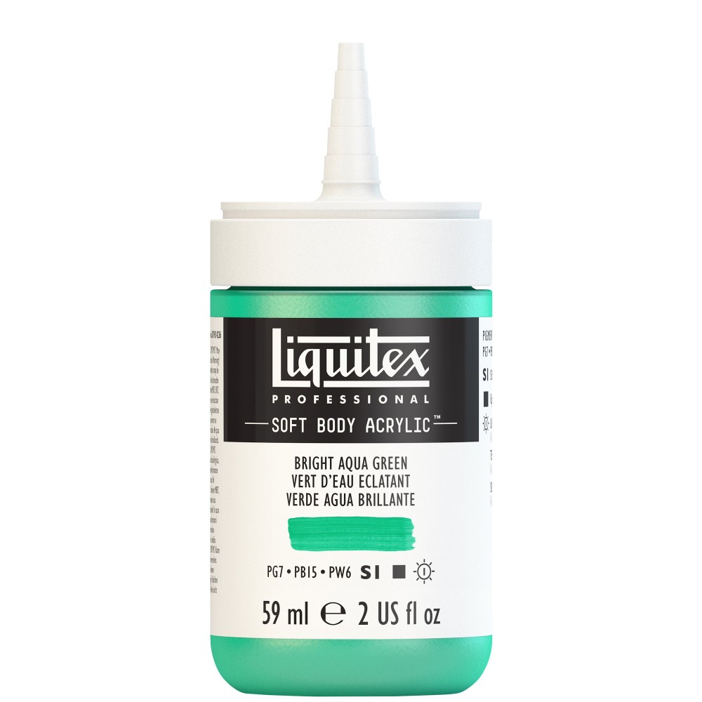 Farba akrylowa Soft Body - Liquitex - Bright Aqua Green, 59 ml