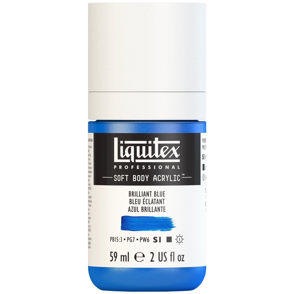 Farba akrylowa Soft Body - Liquitex - Brilliant Blue, 59 ml