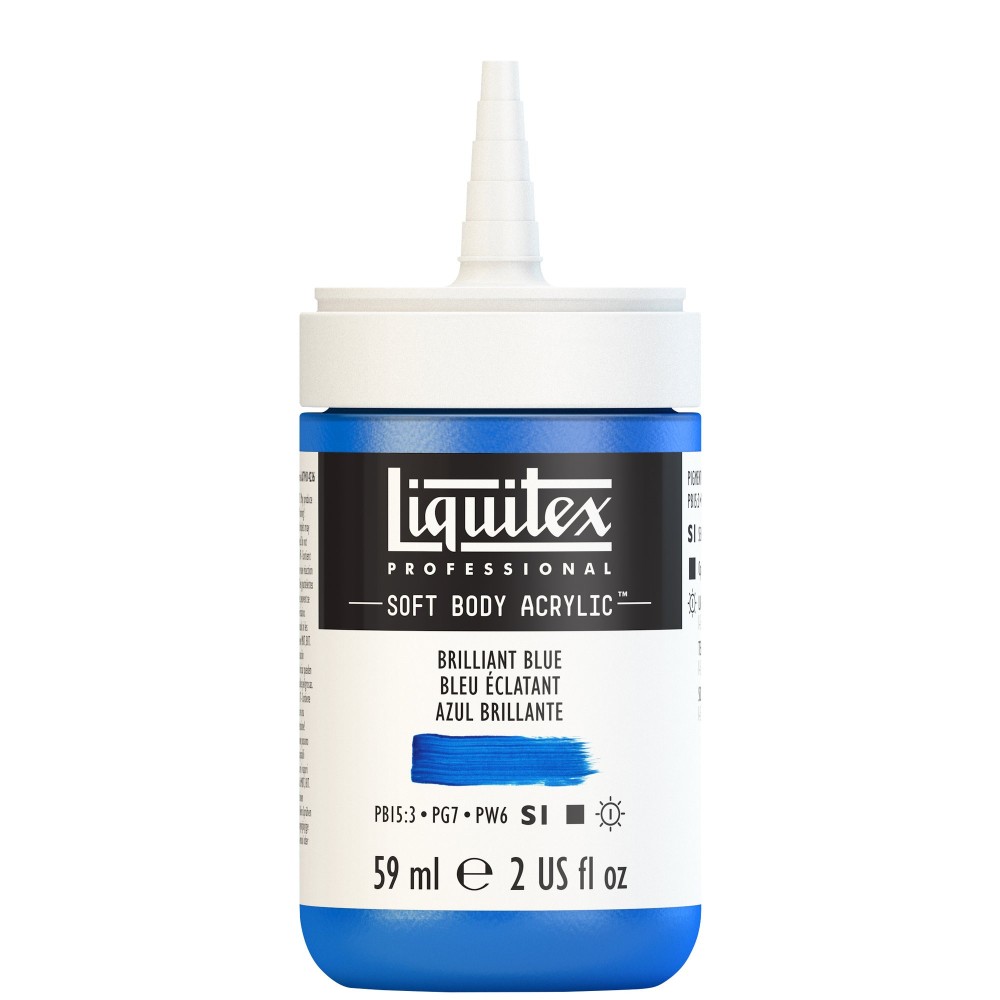 Acrylic Soft Body paint - Liquitex - Brilliant Blue, 59 ml