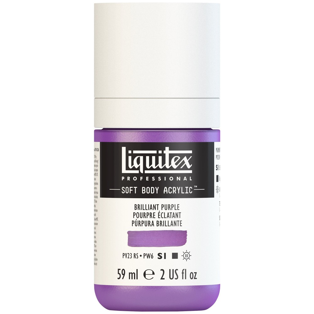 Acrylic Soft Body paint - Liquitex - Brilliant Purple, 59 ml