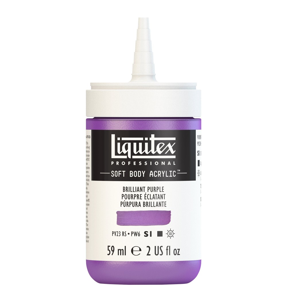 Acrylic Soft Body paint - Liquitex - Brilliant Purple, 59 ml
