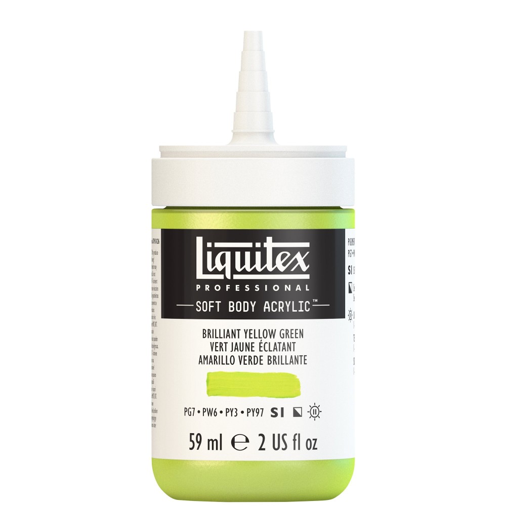 Farba akrylowa Soft Body - Liquitex - Brilliant Yellow Green, 59 ml