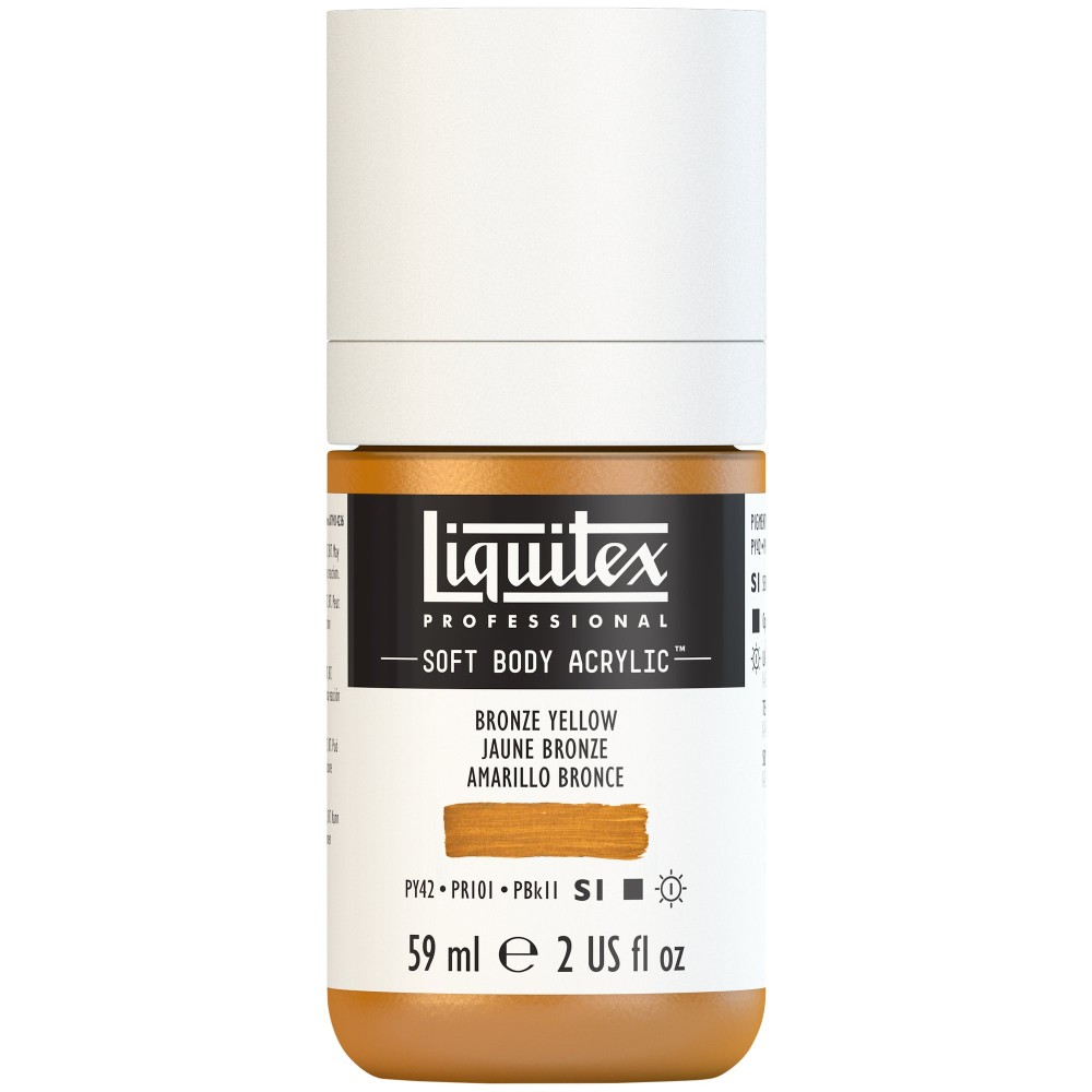 Farba akrylowa Soft Body - Liquitex - Bronze Yellow, 59 ml