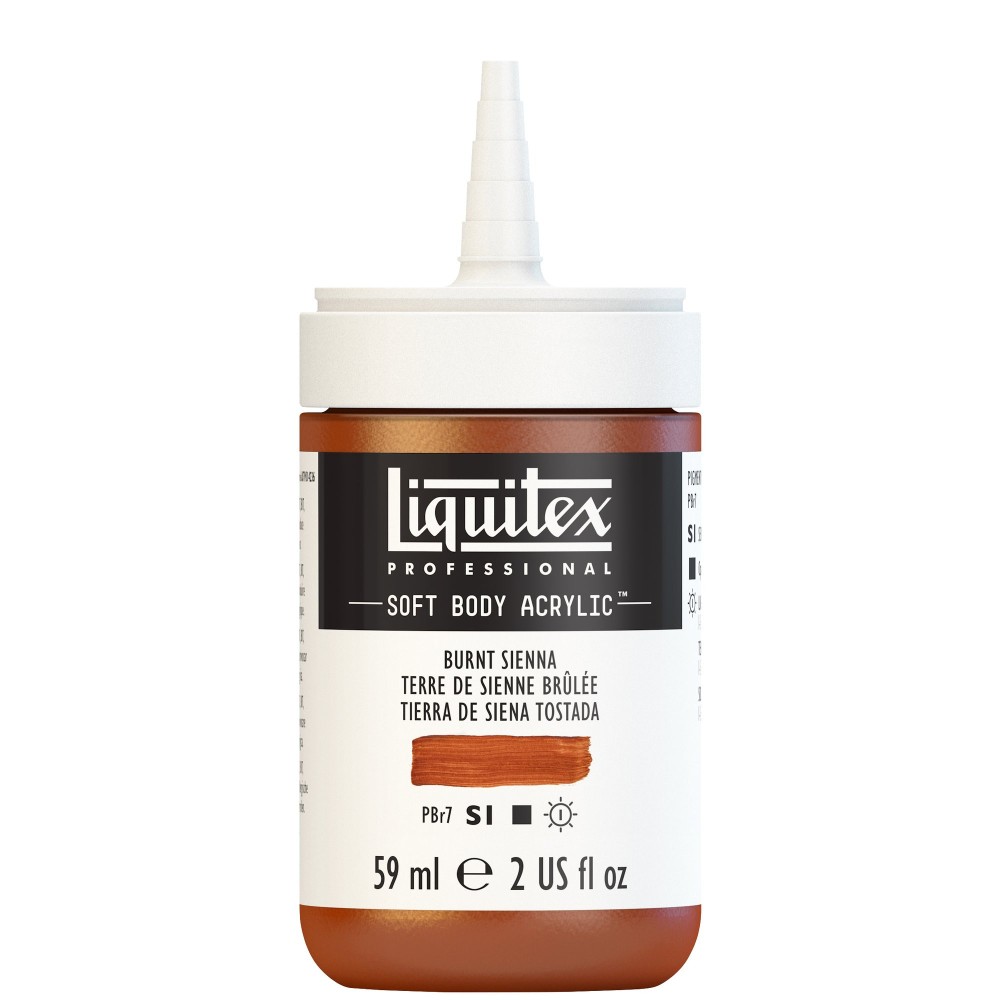 Acrylic Soft Body paint - Liquitex - Burnt Sienna, 59 ml