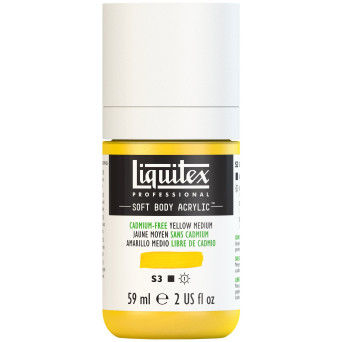 Farba akrylowa Soft Body - Liquitex - Cadmium Free Yellow Medium, 59 ml