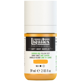 Farba akrylowa Soft Body - Liquitex - Cadmium Free Yellow Deep, 59 ml