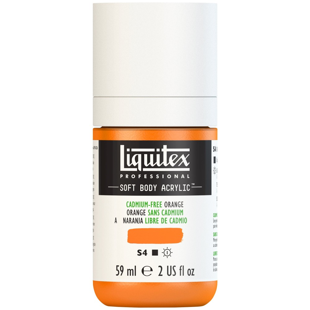 Farba akrylowa Soft Body - Liquitex - Cadmium Free Orange, 59 ml