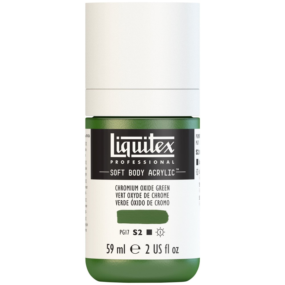 Acrylic Soft Body paint - Liquitex - Chromium Oxide Green, 59 ml